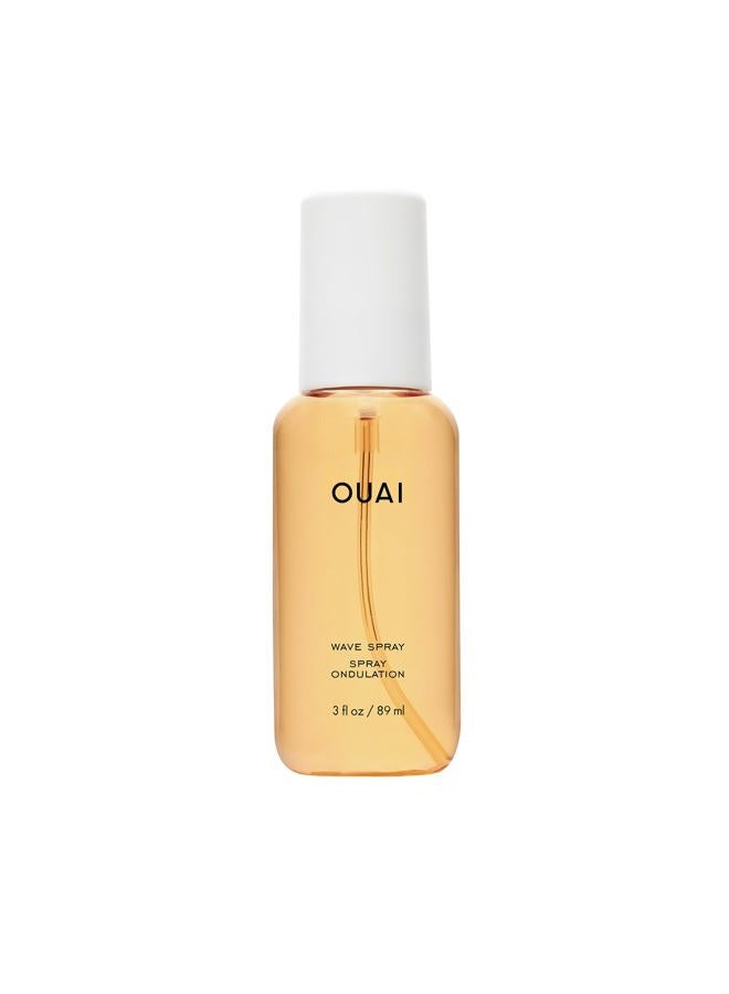 Ouai Travel Size Wave Spray - Texture Spray for Hair with Coconut Oil and Rice Protein - Adds Texture, Volume & Shine for Beach Waves - Paraben Free, Safe for Color & Keratin-Treated Hair (3 fl oz) - Image 1